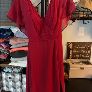 Elegant Red Evening Dress
